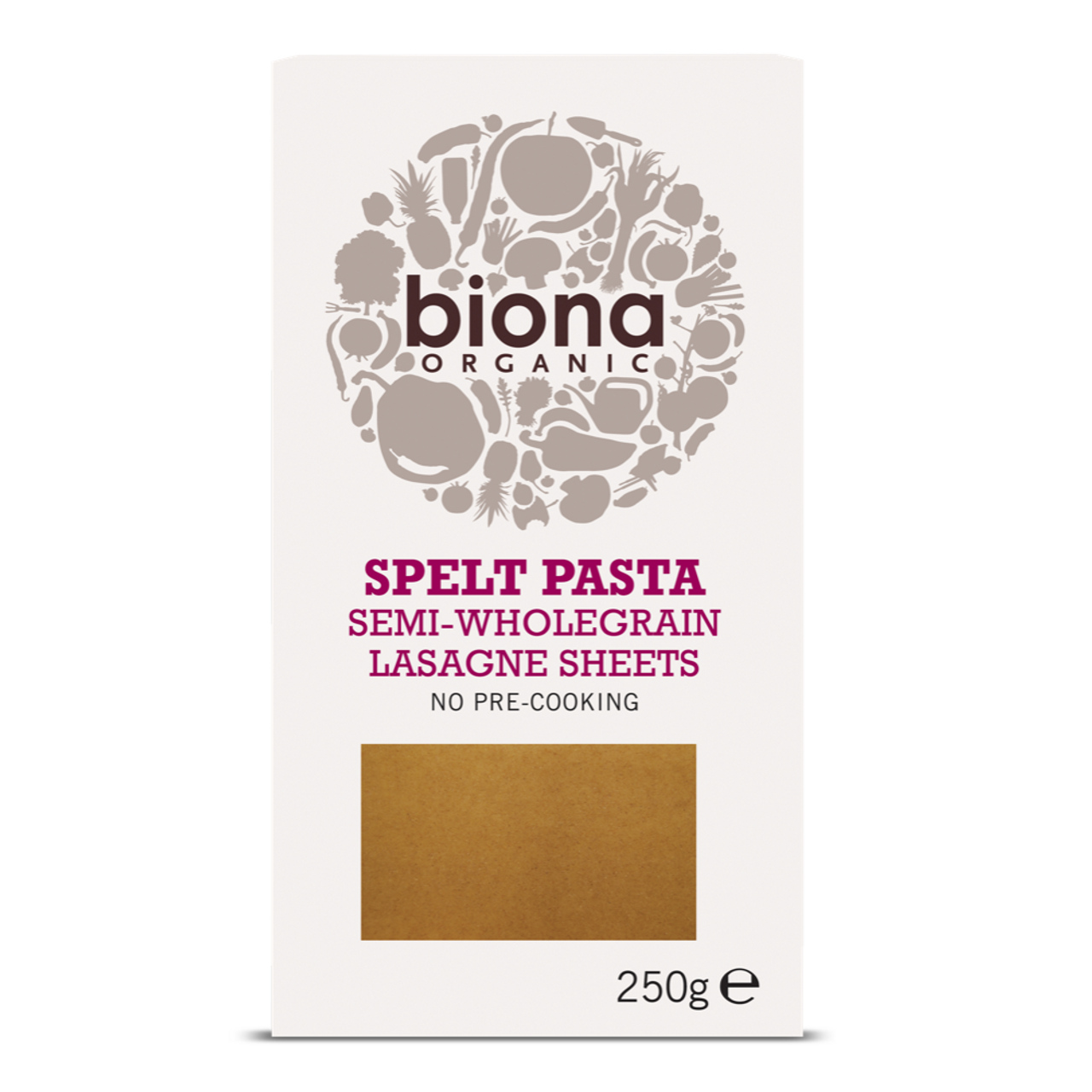 Bionia Organic Spelt Lasagne Pasta 250g  (Case of 12) - Three Lions Pantry
