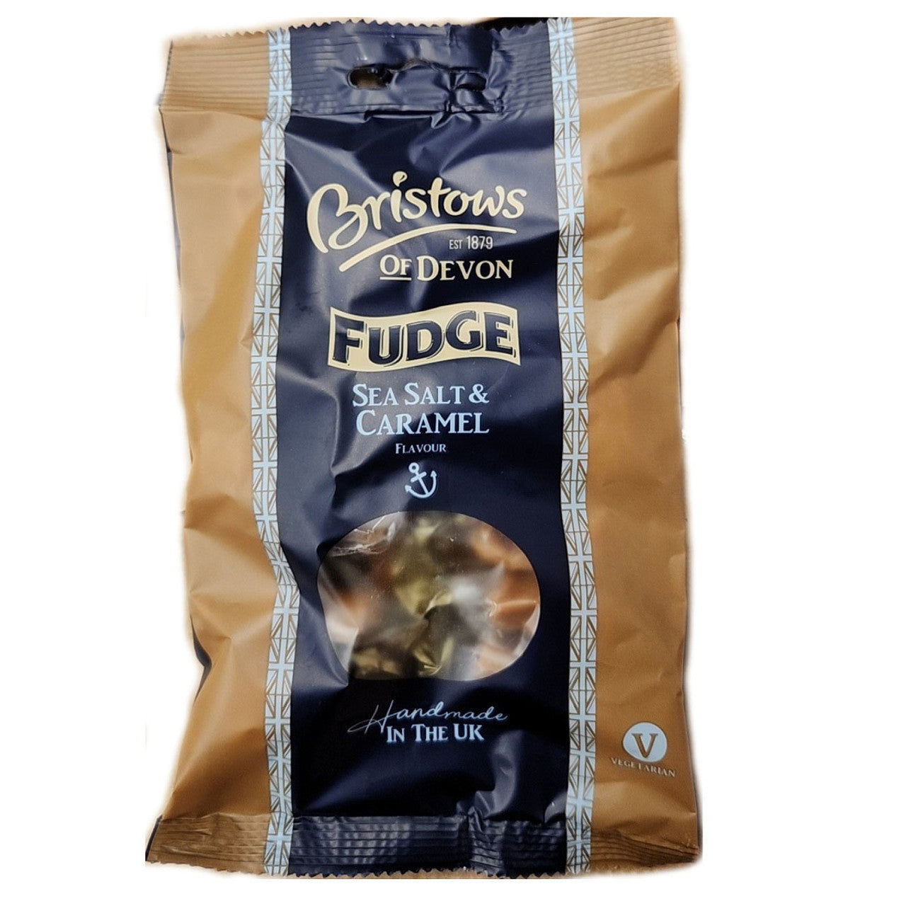 Bristows Sea salt and Caramel Fudge 150g (Case of 15) - Three Lions Pantry