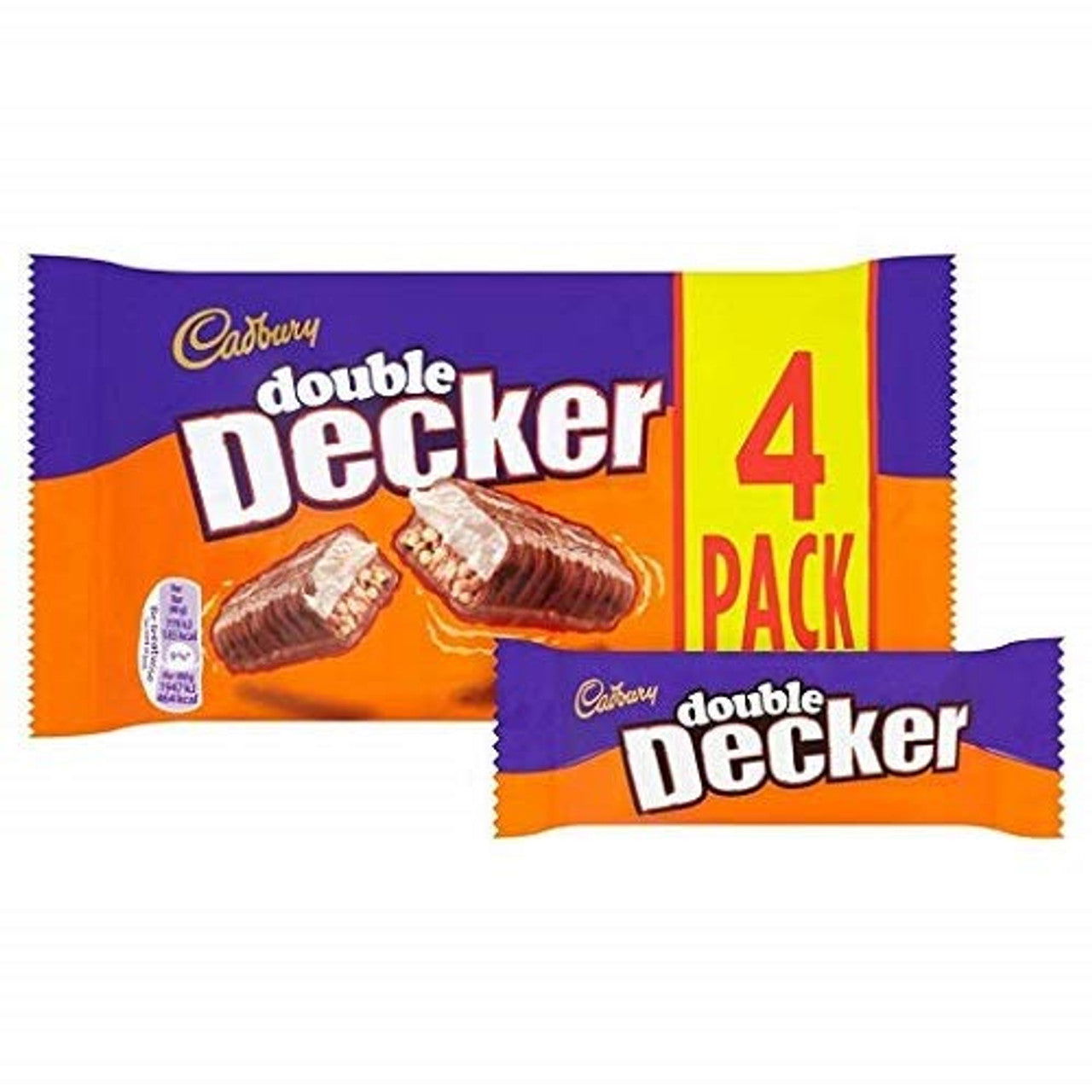 Cadbury 4pk Double Decker 160g  (Case of 8) - Three Lions Pantry
