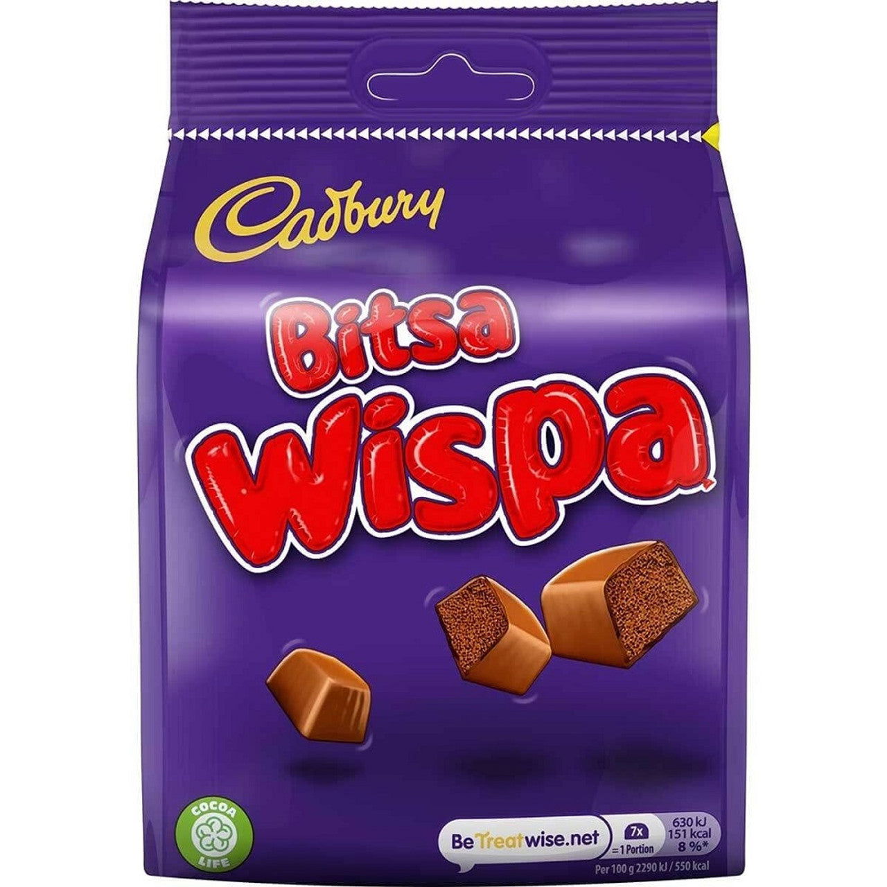 Cadbury Bitsa Wispa Bag 110g   (Case of 10) - Three Lions Pantry
