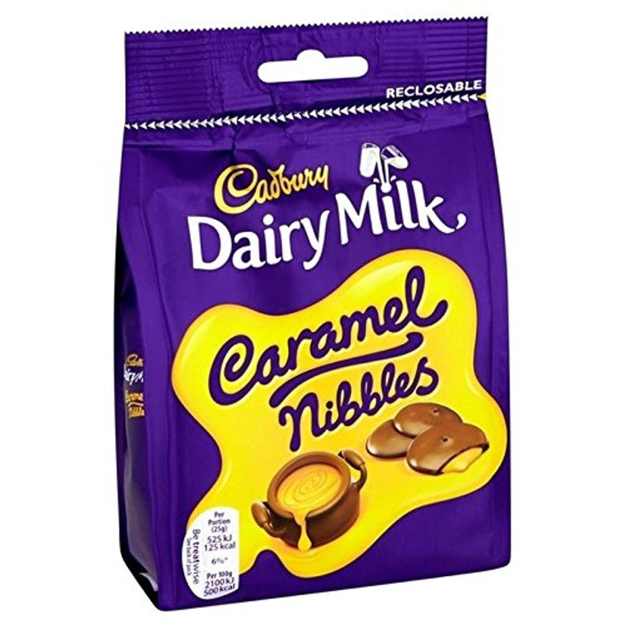 Cadbury Caramel Nibbles Bag 120g  (Case of 10) - Three Lions Pantry
