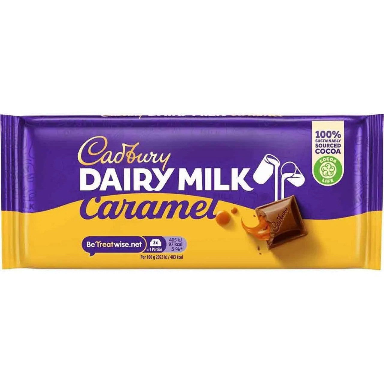 Cadbury Dairy Milk Caramel - 120G  (Case of 16) - Three Lions Pantry
