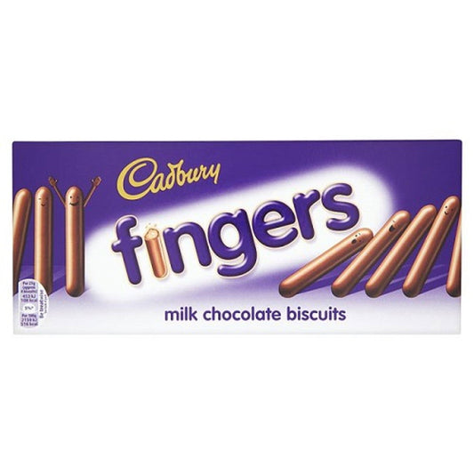 Cadbury Milk Choc Fingers 114g  (Case of 20) - Three Lions Pantry
