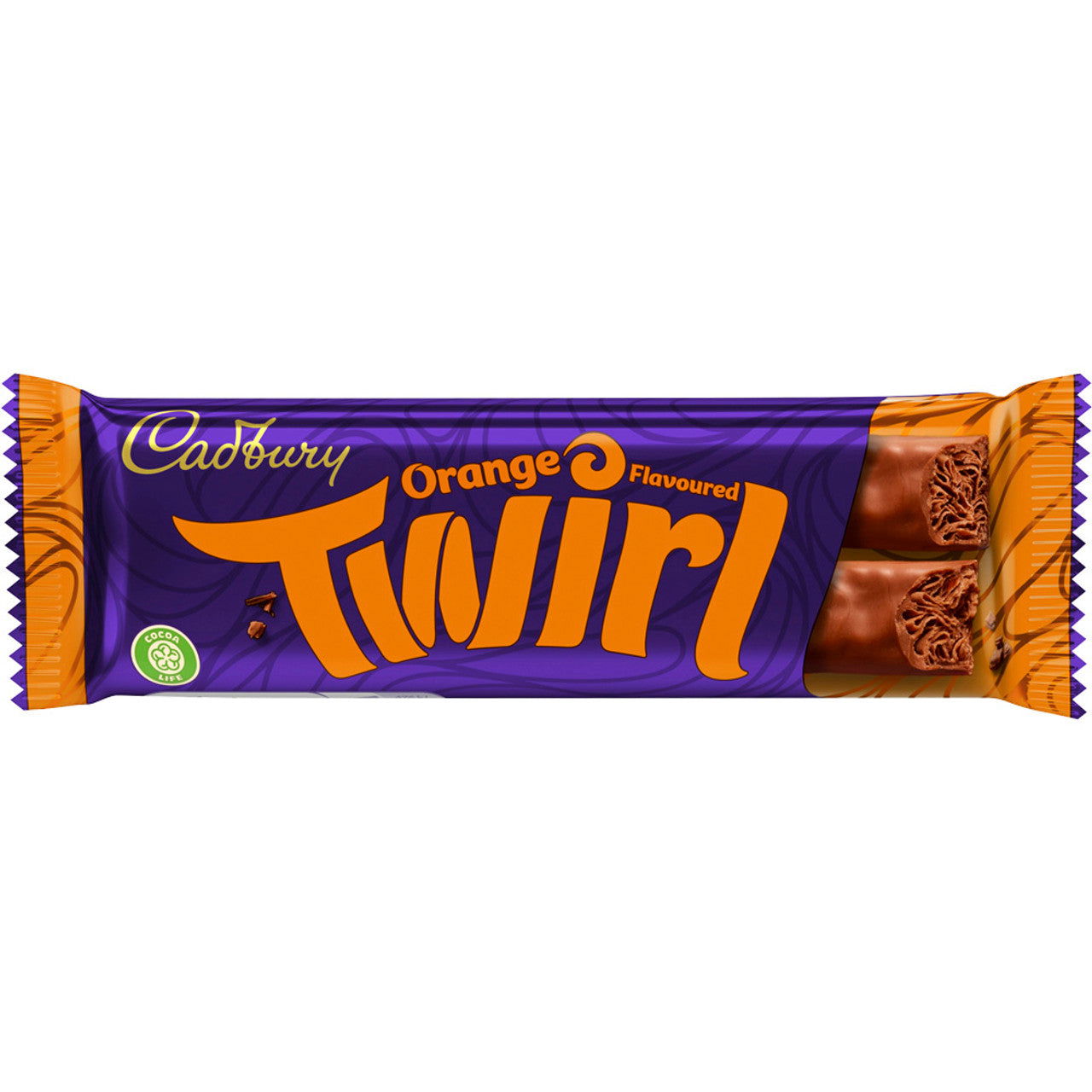 Cadbury Twirl Orange Chocolate Bar 43g  (Case of 48) - Three Lions Pantry