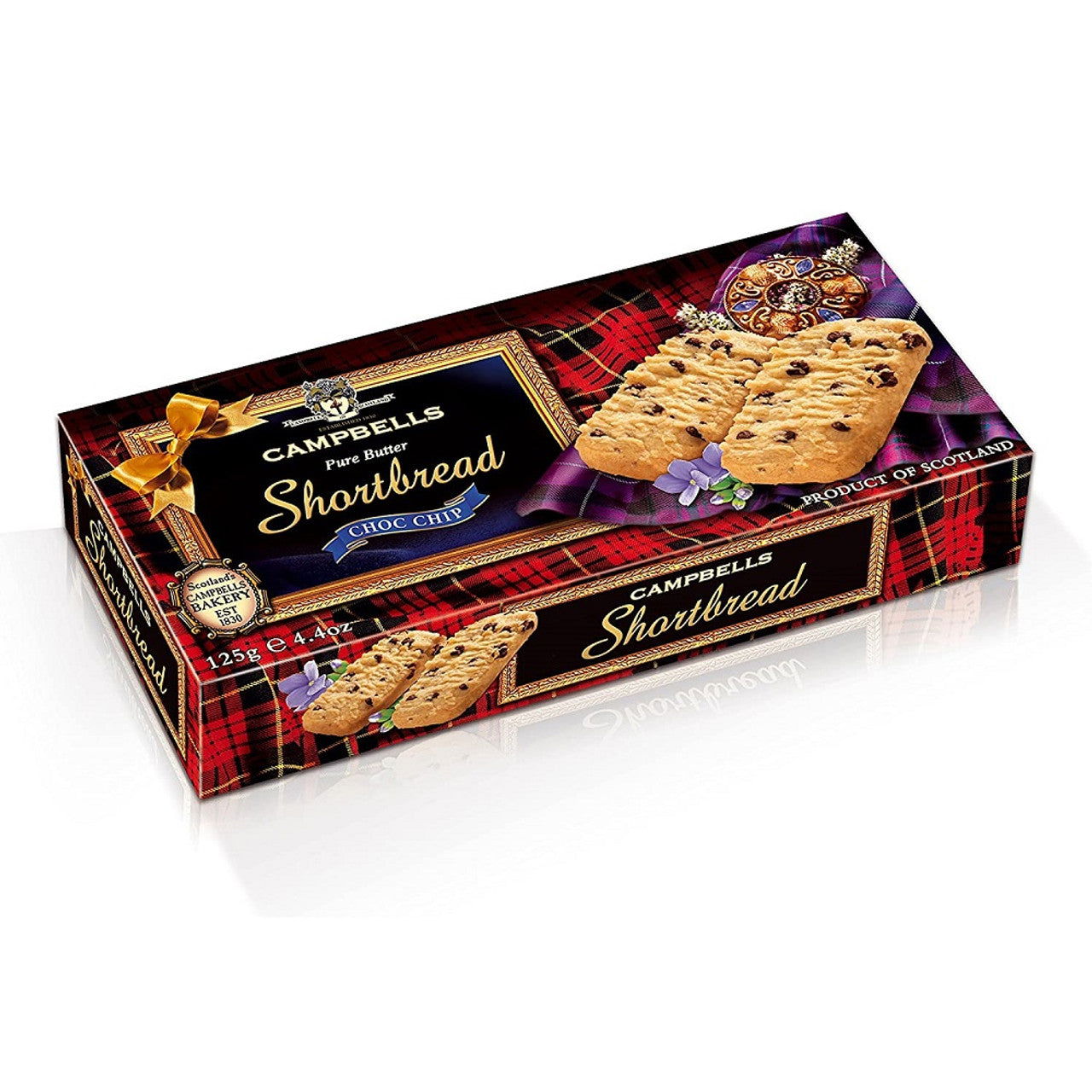 Campbells Shortbread Chocolate Chip 125g  (Case of 24) - Three Lions Pantry