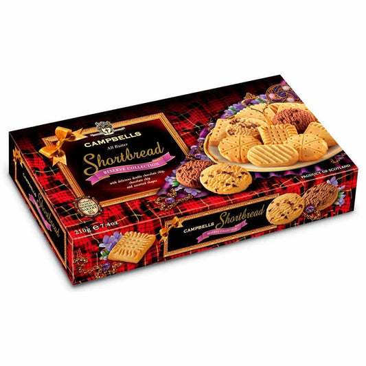 Campbells Shortbread Reserve Collection 210g  (Case of 18) - Three Lions Pantry