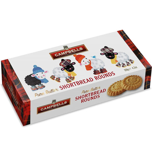 Campbells Shortbread Sheep Rounds 120g  (Case of 24) - Three Lions Pantry