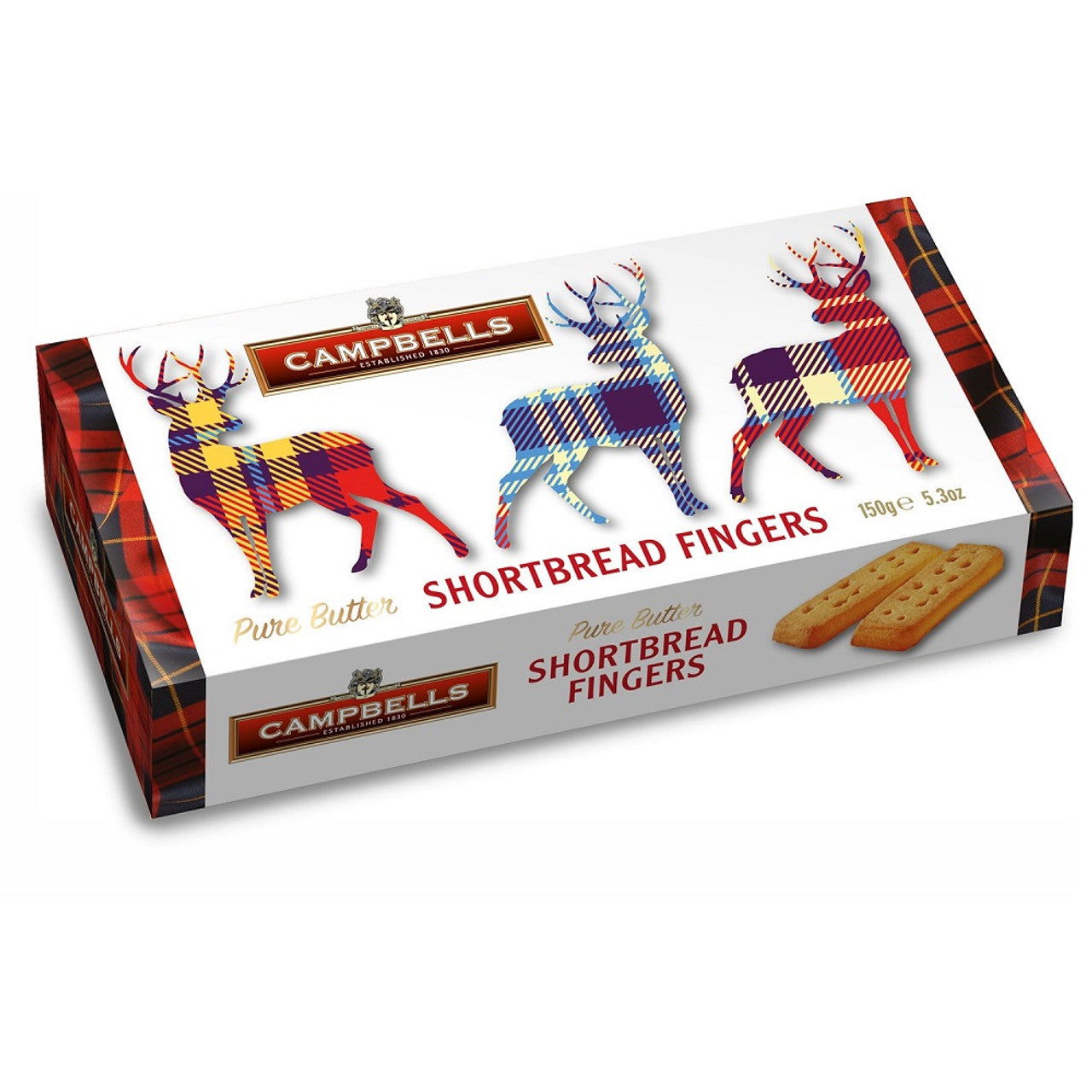 Campbells Shortbread Stag Carton 150g  (Case of 24) - Three Lions Pantry