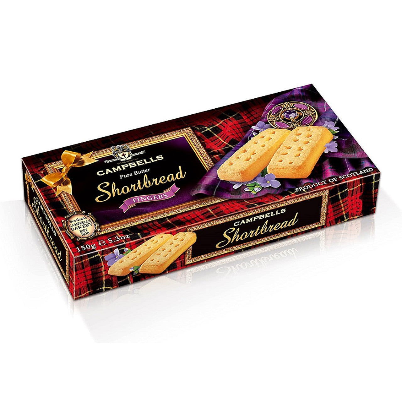 Campbells Shortbread Traditional Finger 150g  (Case of 24) - Three Lions Pantry