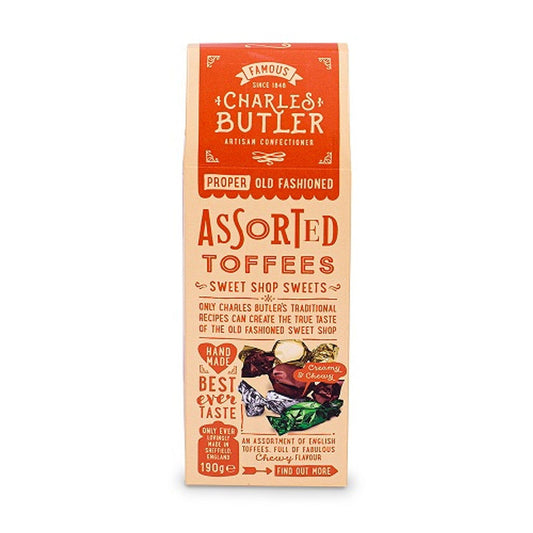 Charles Butler Assorted Toffee 190g  (Case of 6) - Three Lions Pantry