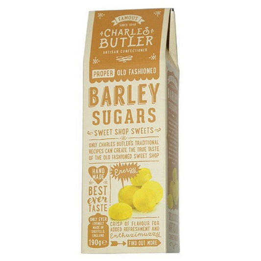 Charles Butler Barley Sugars 190g  (Case of 6) - Three Lions Pantry