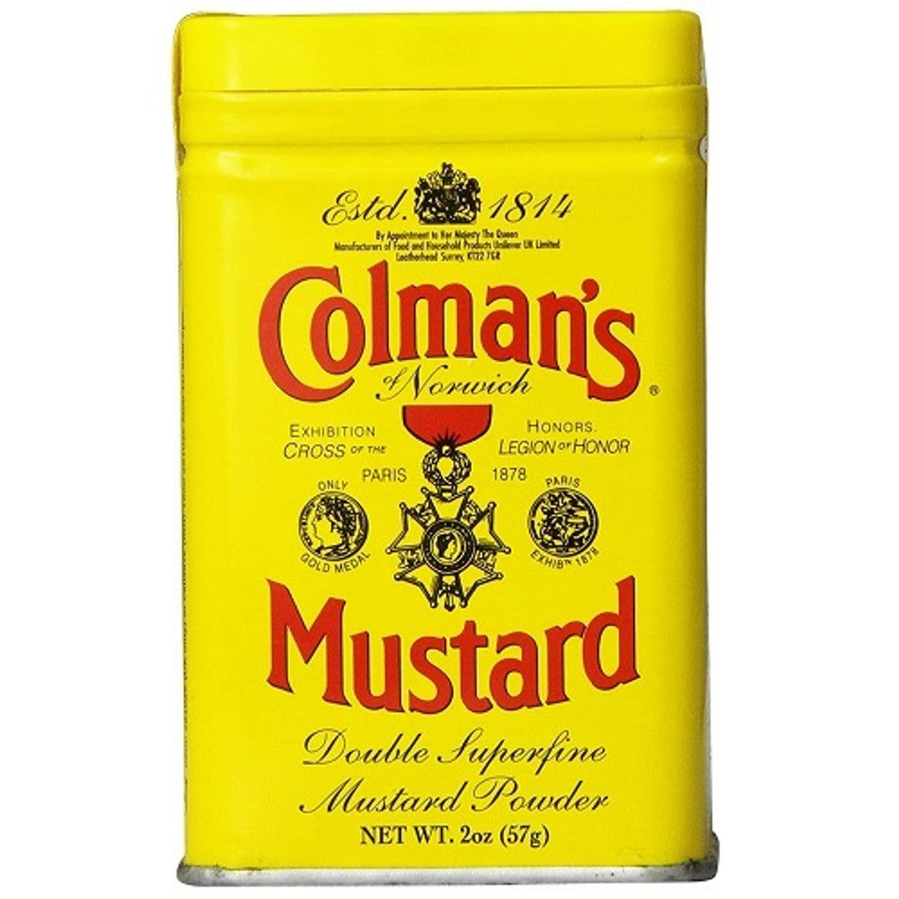 Colman's Dry Mustard, 2 oz  (Case of 24) - Three Lions Pantry