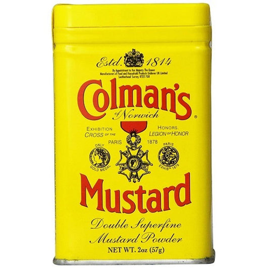 Colman's Dry Mustard, 2 oz  (Case of 24) - Three Lions Pantry