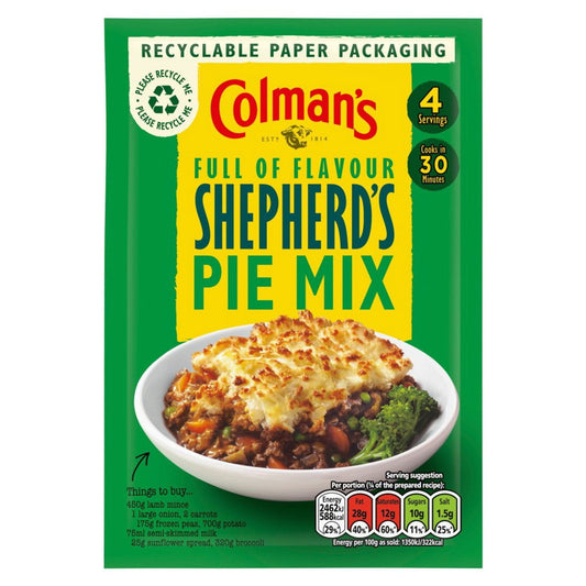 Colman's Shepherd's Pie mix 50g pkt  (Case of 16) - Three Lions Pantry