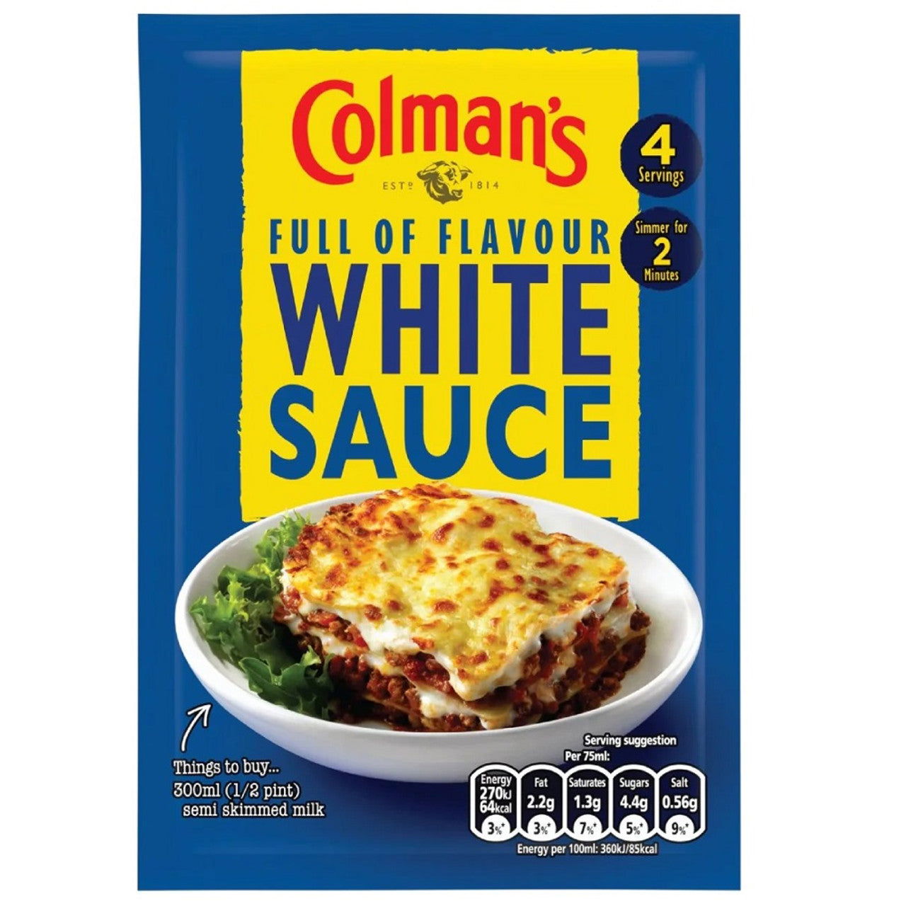 Colman's White Sauce Mix 25g  (Case of 20) - Three Lions Pantry