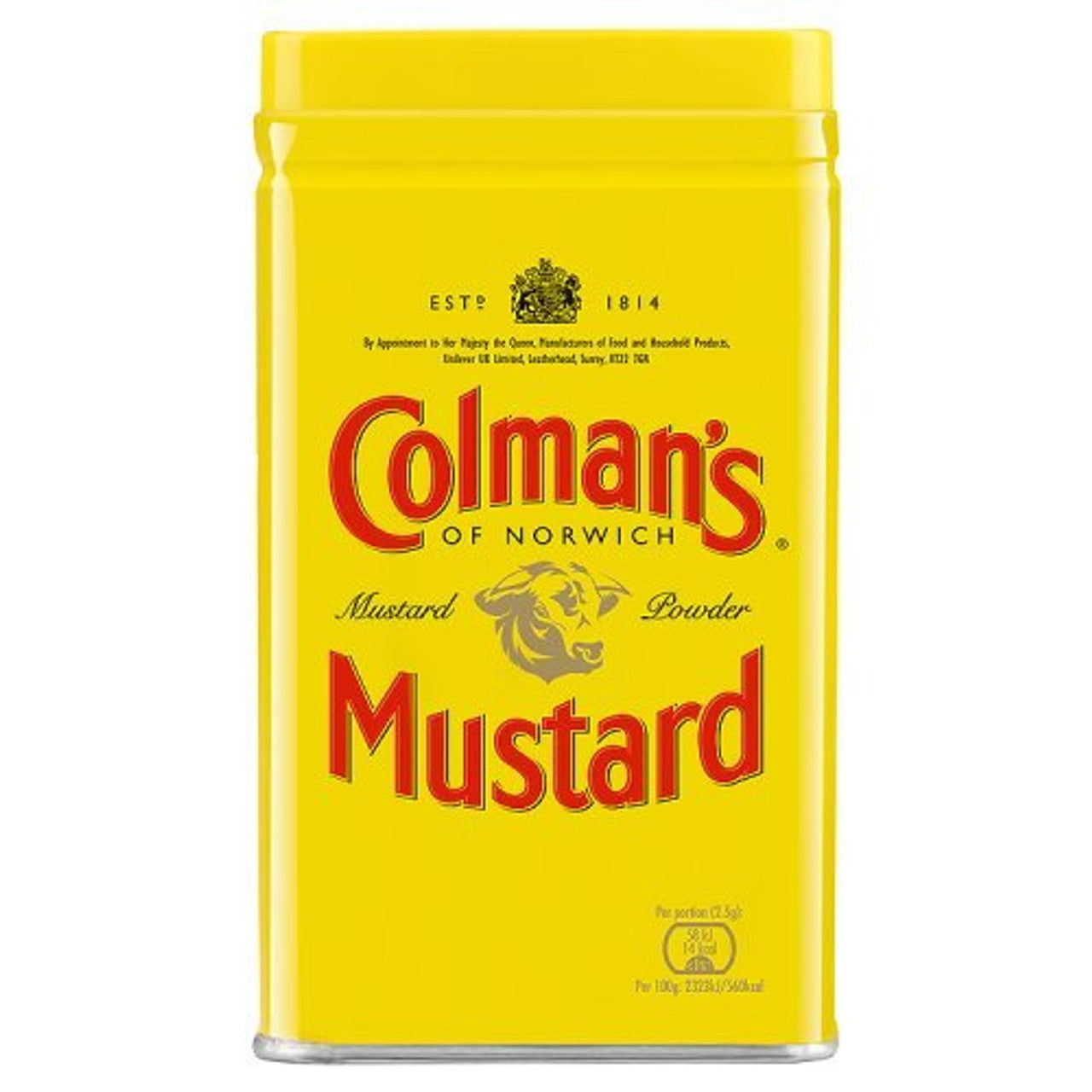 Colmans Mustard Powder Tin 4oz  (Case of 12) - Three Lions Pantry