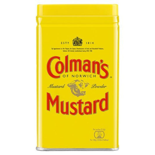 Colmans Mustard Powder Tin 4oz  (Case of 12) - Three Lions Pantry