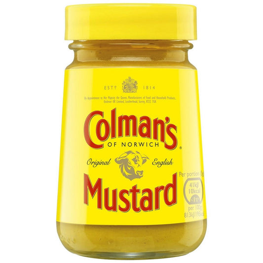 Colmans Original English Mustard Jar 170G  (Case of 8) - Three Lions Pantry