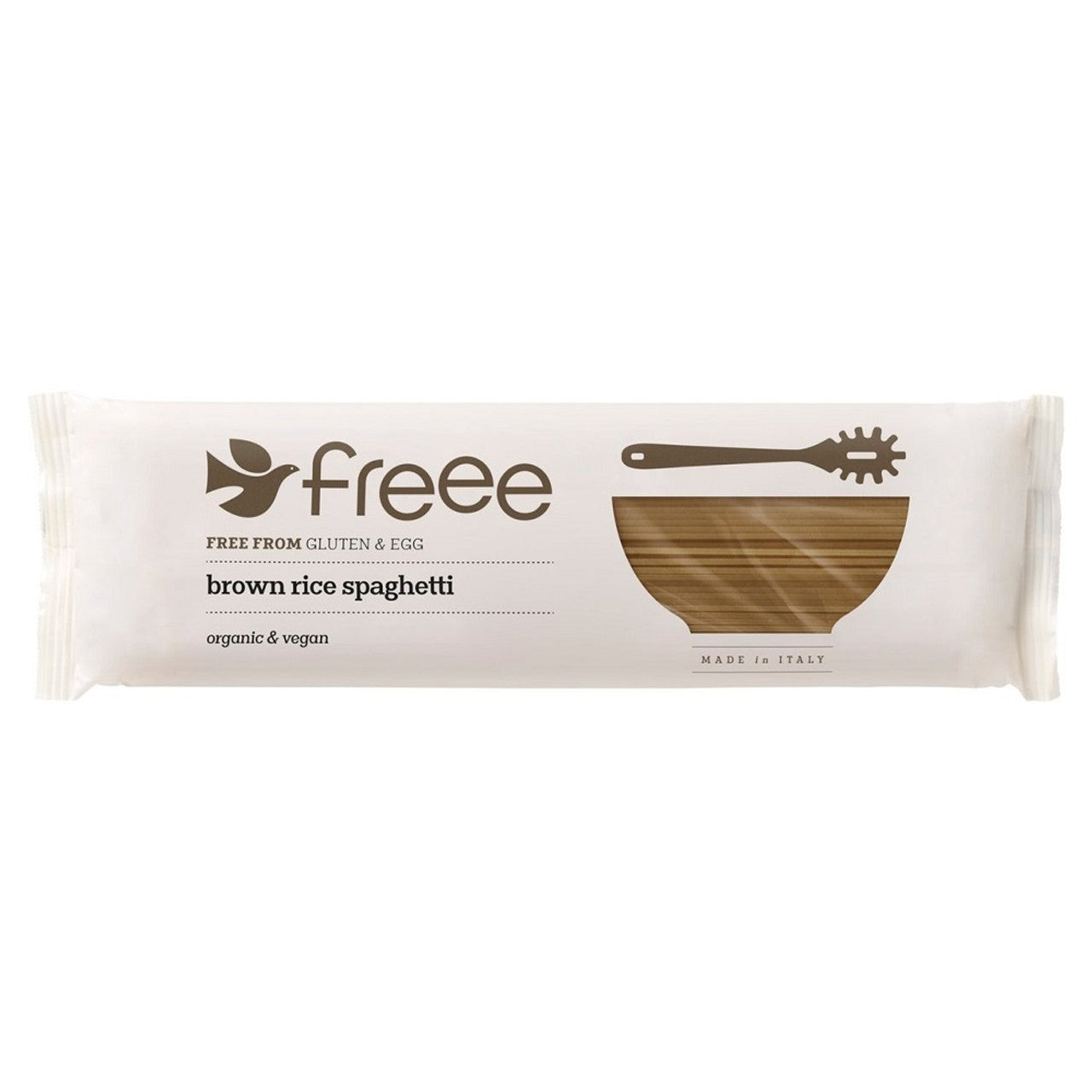 Doves Farm Gluten Free Organic Brown Rice Spaghetti 500g  (Case of 12) - Three Lions Pantry