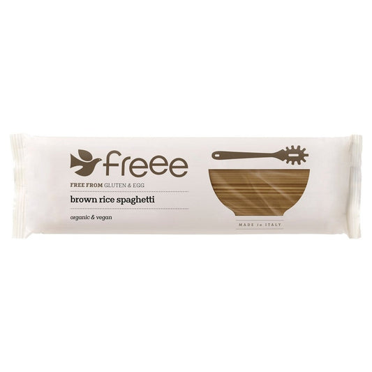 Doves Farm Gluten Free Organic Brown Rice Spaghetti 500g  (Case of 12) - Three Lions Pantry