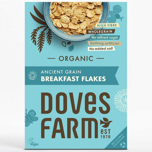 Doves Farm Organic Ancient Grain Flakes 375g  (Case of 5) - Three Lions Pantry