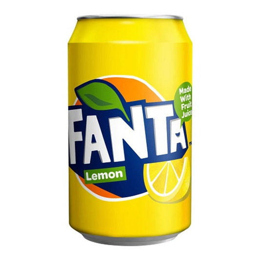 Fanta Lemon 330ml cans  (Case of 24) - Three Lions Pantry