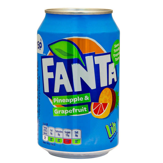 Fanta Pineapple & Grapefruit Soft Drink Can 330ml (Case of 24) - Three Lions Pantry