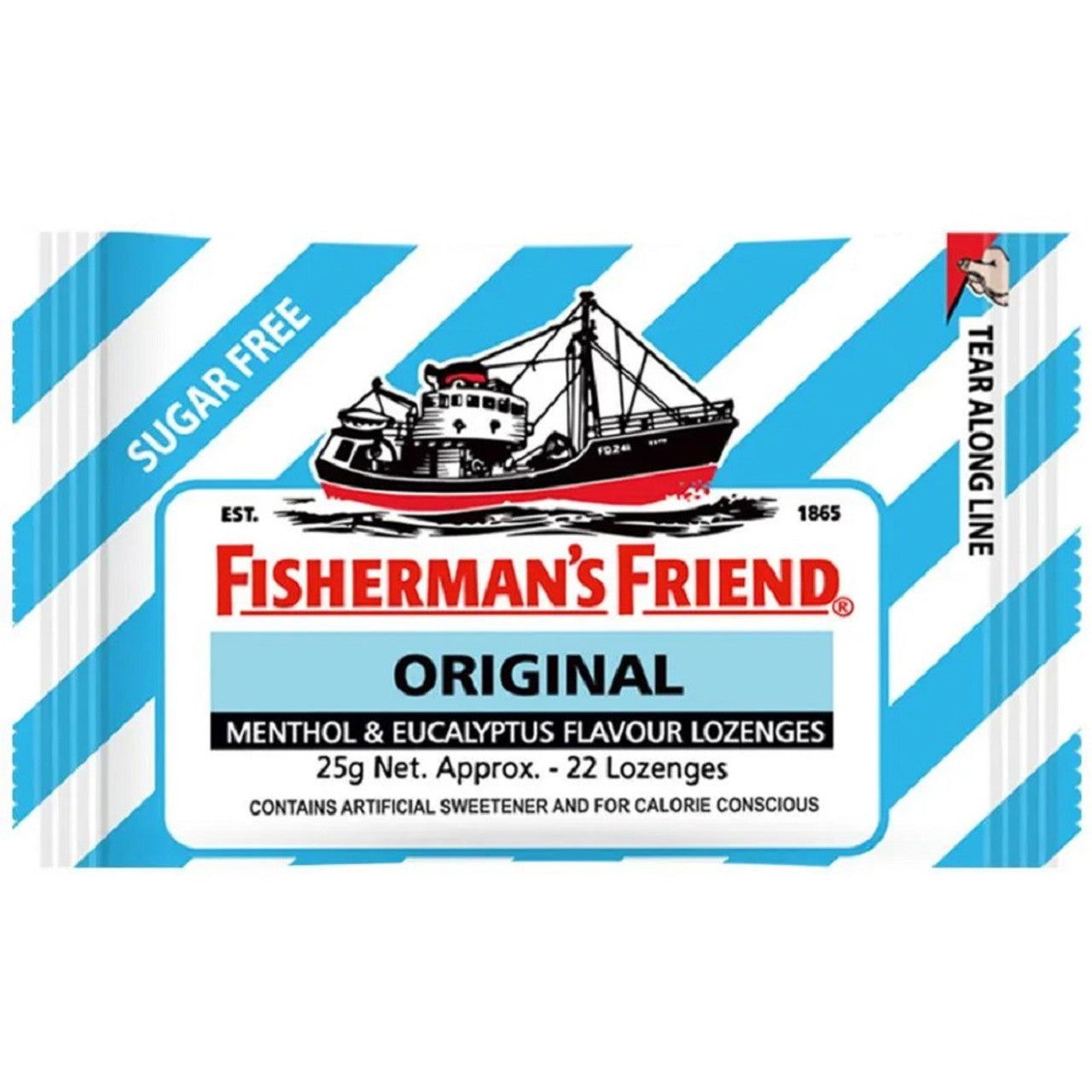 Fishermans Friend Original Menthol & Eucalyptus Flavour Lozenges 25G  (Case of 24) - Three Lions Pantry