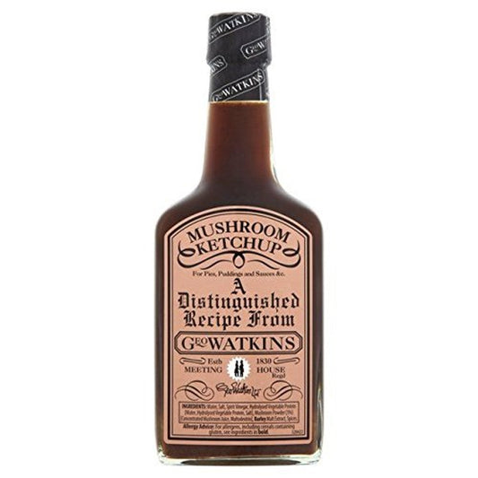 Geo Watkins Mushroom Ketchup 190ml  (Case of 8) - Three Lions Pantry