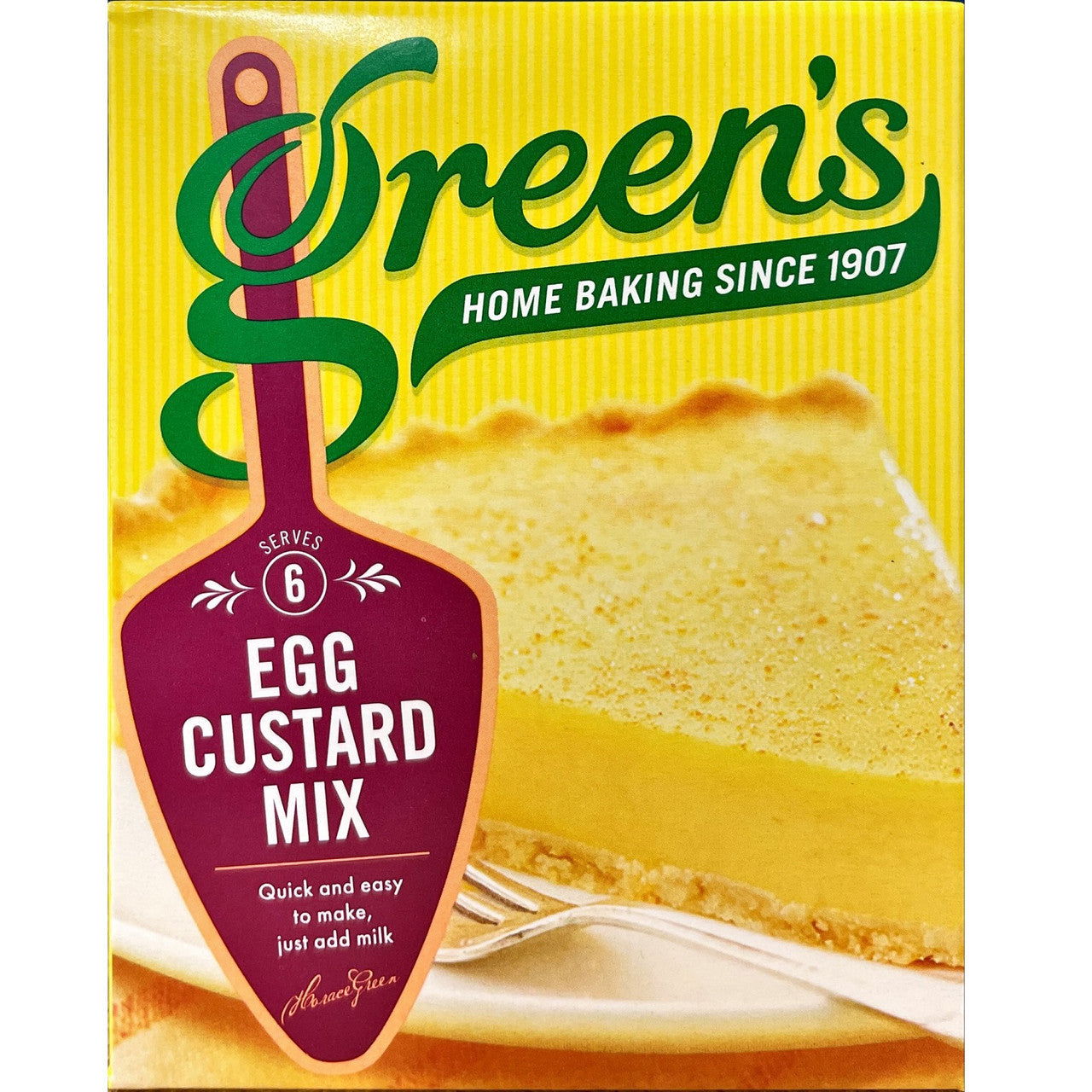 Greens Green's Egg Custard Mix 54g  (Case of 6) - Three Lions Pantry