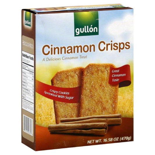 Gullon Cinnamon Crisps Cookies 470g  (Case of 10) - Three Lions Pantry