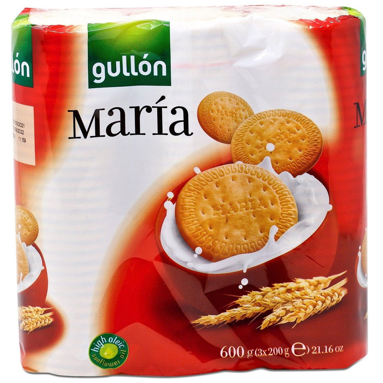 Gullon Maria Biscuits (3pk x200g) 600g  (Case of 10) - Three Lions Pantry