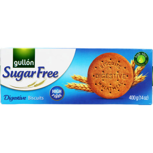 Gullon Sugar Free Digestive Biscuits 400g  (Case of 15) - Three Lions Pantry