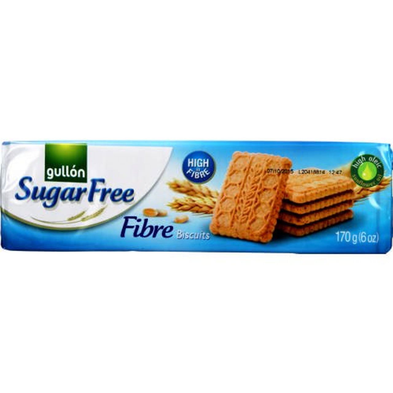 Gullon Sugar Free Fiber Biscuits 170g  (Case of 16) - Three Lions Pantry
