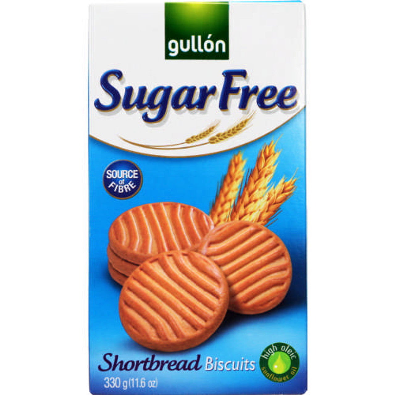 Gullon Sugar Free Shortbread Biscuits 330g  (Case of 10) - Three Lions Pantry