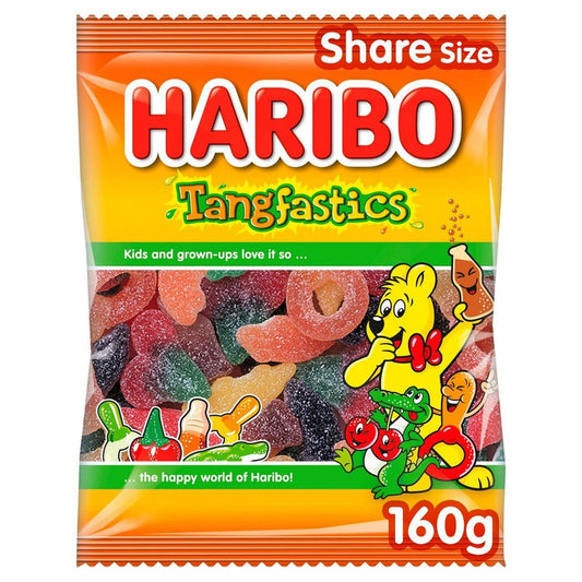 Haribo Tangfastics Sweet and Sour Gummy Candy 160g  (Case of 12) - Three Lions Pantry