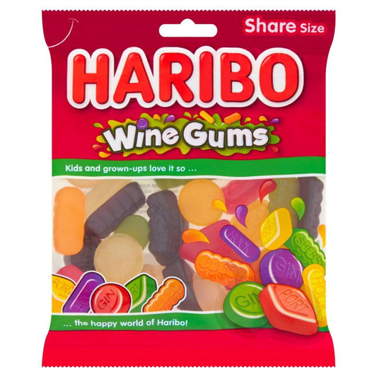 Haribo Wine Gums Pouch 160g (Case of 12) - Three Lions Pantry