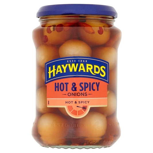 Haywards Hot & Spicy Pickled Onions 400g  (Case of 6) - Three Lions Pantry