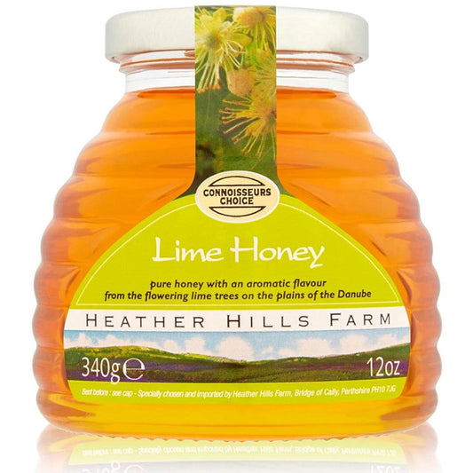 Heather Hills Lime Tree Honey 340g  (Case of 8) - Three Lions Pantry