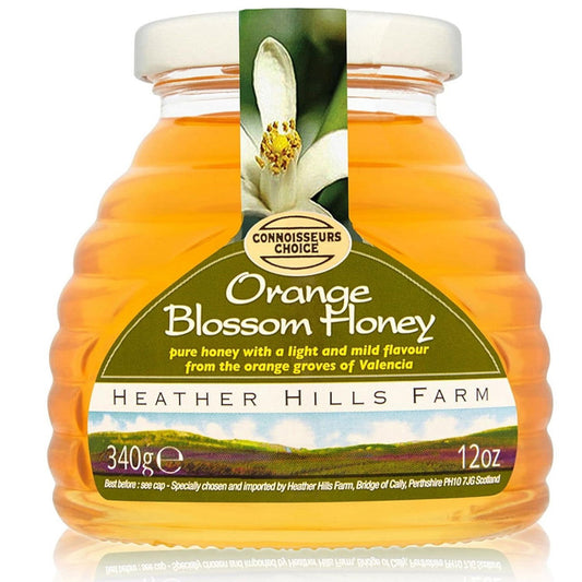 Heather Hills Orange Blossom Honey 340g  (Case of 8) - Three Lions Pantry