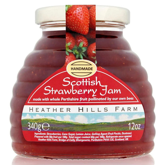 Heather Hills Scottish Strawberry Jam 340g  (Case of 8) - Three Lions Pantry