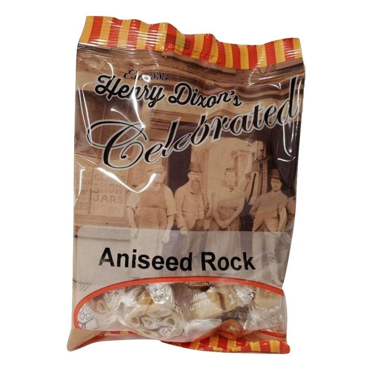 Henry Dixons Aniseed Rock 120g  (Case of 12) - Three Lions Pantry