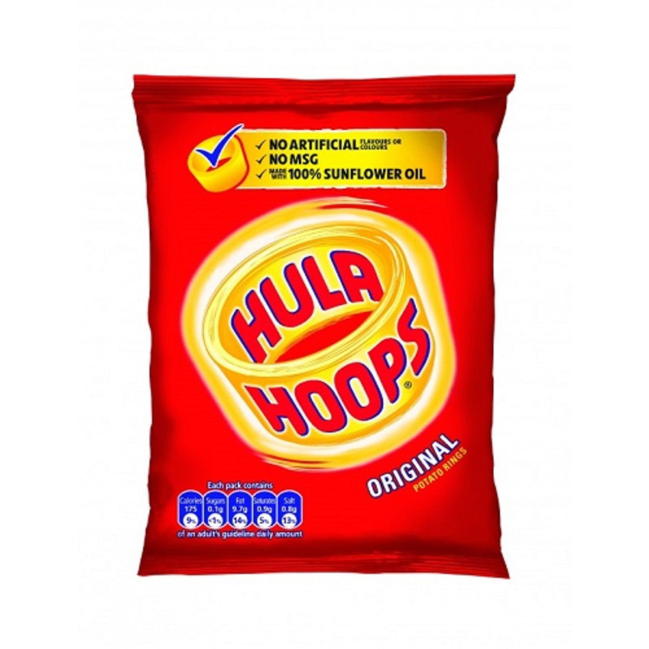 Hula Hoops Original Potato Rings 34G  (Case of 48) - Three Lions Pantry