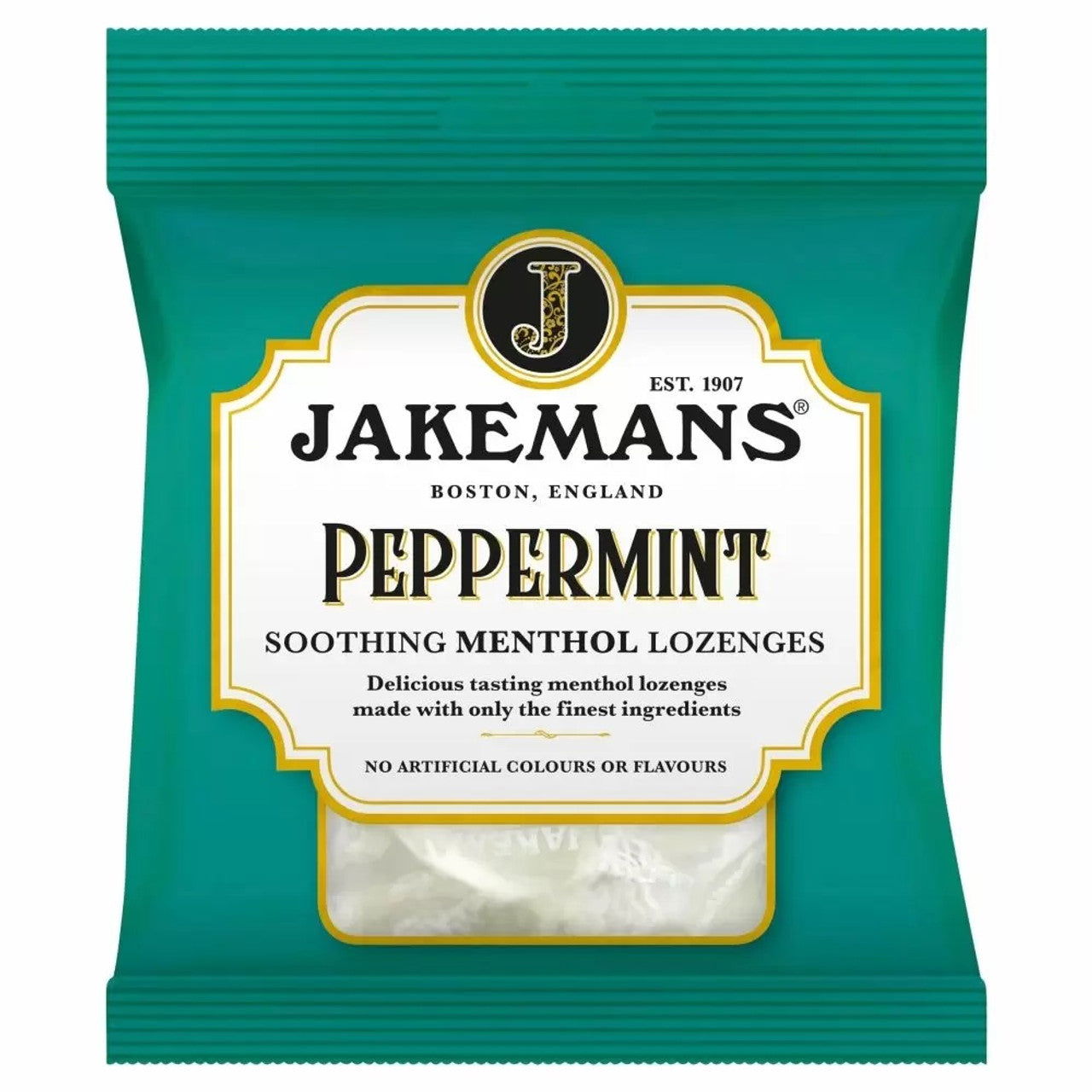 Jakemans Peppermint Soothing Menthol Lozenges 73g  (Case of 12) - Three Lions Pantry