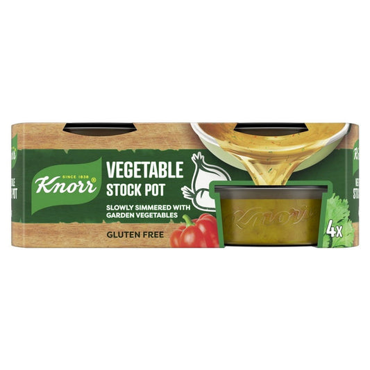 Knorr Vegetable Stock Pot (4pk x 28g) 112G  (Case of 8) - Three Lions Pantry