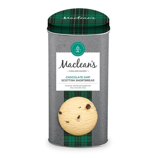 Maclean's Highland Bakery Chocolate Chunk Tin 200g  (Case of 6) - Three Lions Pantry