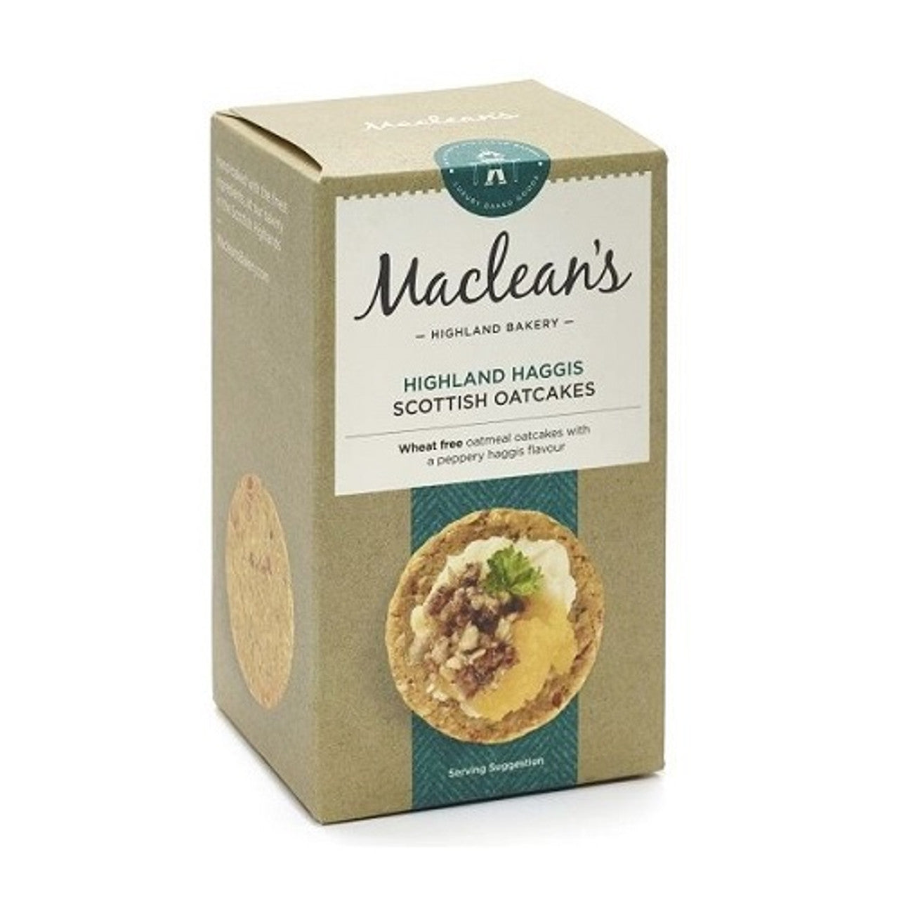 Maclean's Highland Bakery Haggis Oatcakes 150g  (Case of 15) - Three Lions Pantry
