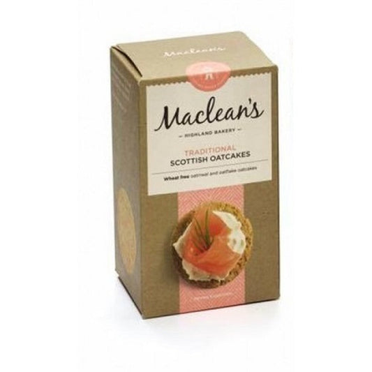 Maclean's Highland Bakery Traditional Scottish Oatcakes 150g  (Case of 15) - Three Lions Pantry