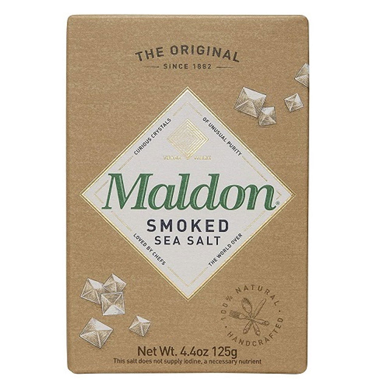 Maldon Smoked Sea Salt 125g  (Case of 12) - Three Lions Pantry