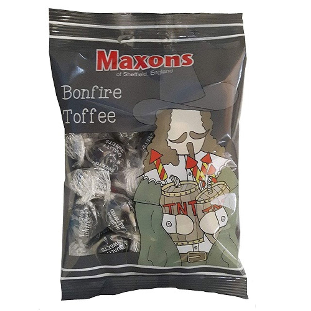 Maxons Bonfire Toffee Bags 120g  (Case of 12) - Three Lions Pantry